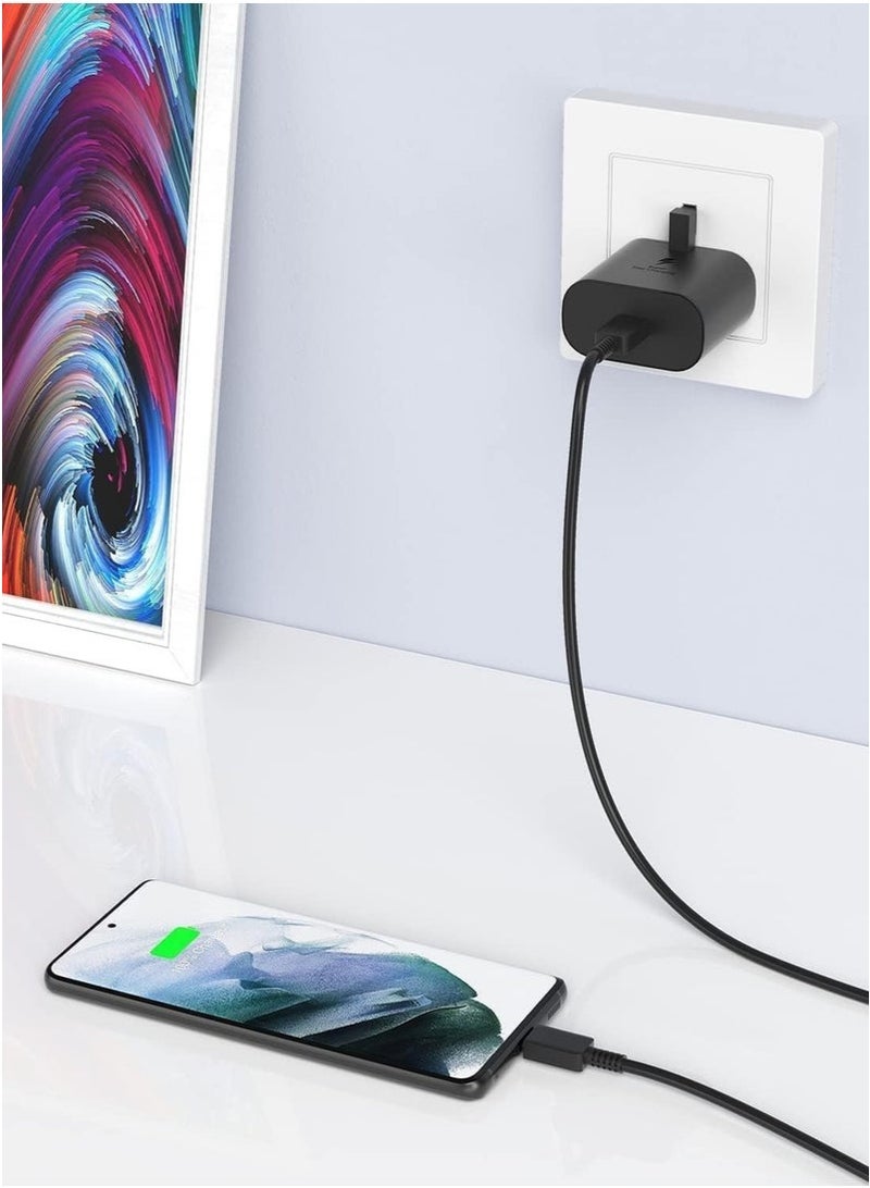 JAJEEK 45W USB-C Super Fast Charger with Power Delivery (PD), Type-C Wall Adapter with Charging Cable, Compatible with S24, S23, S22, S21, S20 Ultra, S24+, S23+, S22+, S21+, A55, A54, A53, A15 and More – High-Speed, Safe & Reliable Charging for Daily Use - Image 2