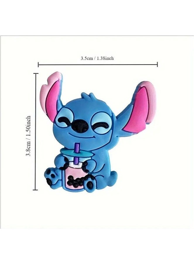 8 قطع من أبازيم الأحذية من مجموعة شخصيات أنمي ليلو ستيتش، مجموعة شارات أحذية قابلة للإزالة من مادة PVC للأطفال والمراهقين والبالغين. - Image 5