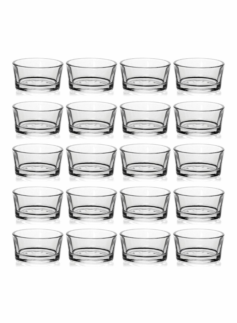 SYOSI Glass Candle Holder Clear Tea Light Candle Holder for Wedding Centerpieces Bars Birthday Party Decorations and Home Decor - Image 1
