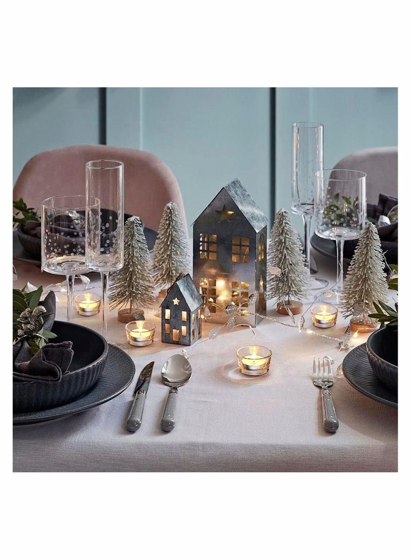 SYOSI Glass Candle Holder Clear Tea Light Candle Holder for Wedding Centerpieces Bars Birthday Party Decorations and Home Decor - Image 3