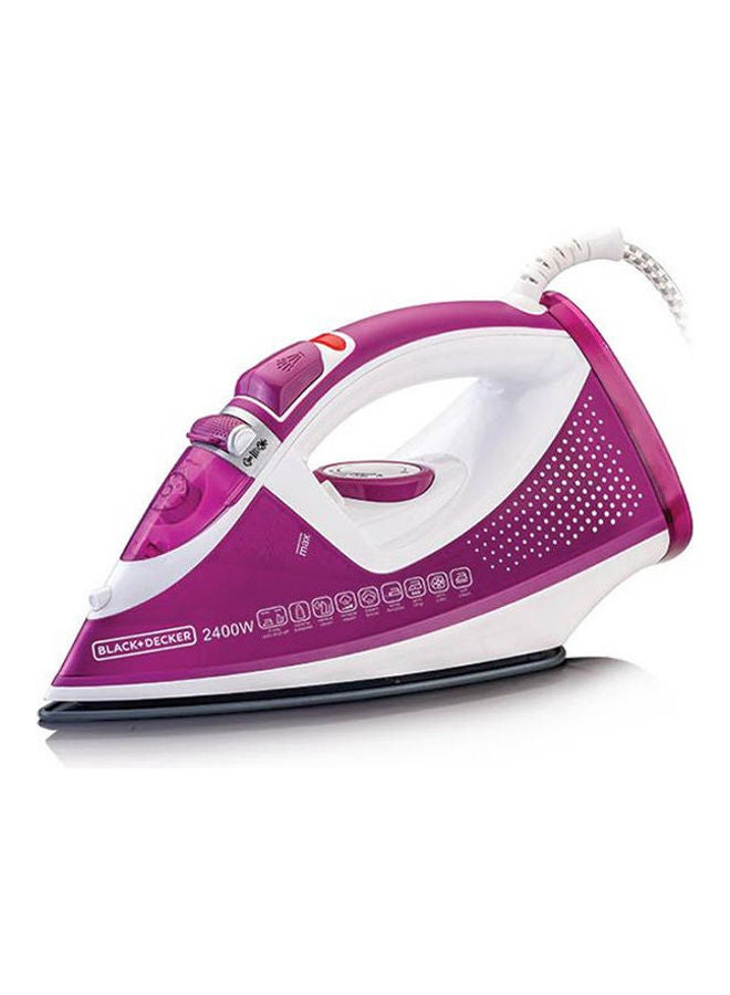 BLACK+DECKER Steam Iron 320 ml 2400 W X2450 Purple - Image 1