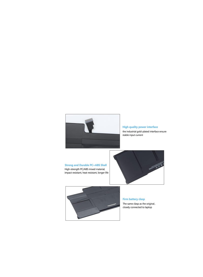 Terabyte New Replacement Laptop Battery for MacBook Air 13 inch A1466 A1369 (2017, Early 2015, Early 2014, Mid 2013, Mid 2012, Mid 2011 and Late 2010 Version), fits A1377 A1405 A1496 - Image 4