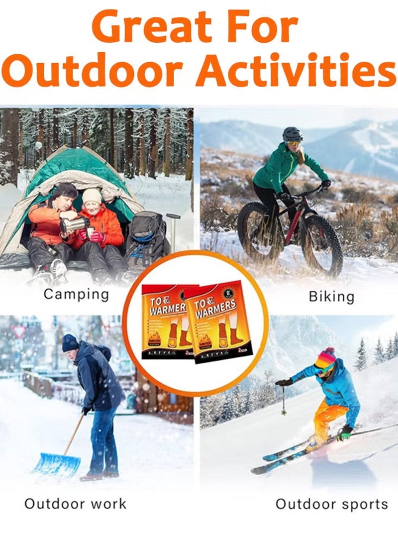 10 أزواج من دافئات أصابع القدم، تدفئة تدوم حتى 8 ساعات، نعل داخلي ساخن لتدفئة القدمين، دافئات أصابع فورية قابلة للتخلص منها، تعمل بالهواء للصق، لعمل في الهواء الطلق في الشتاء، الأنشطة الرياضية - Image 5