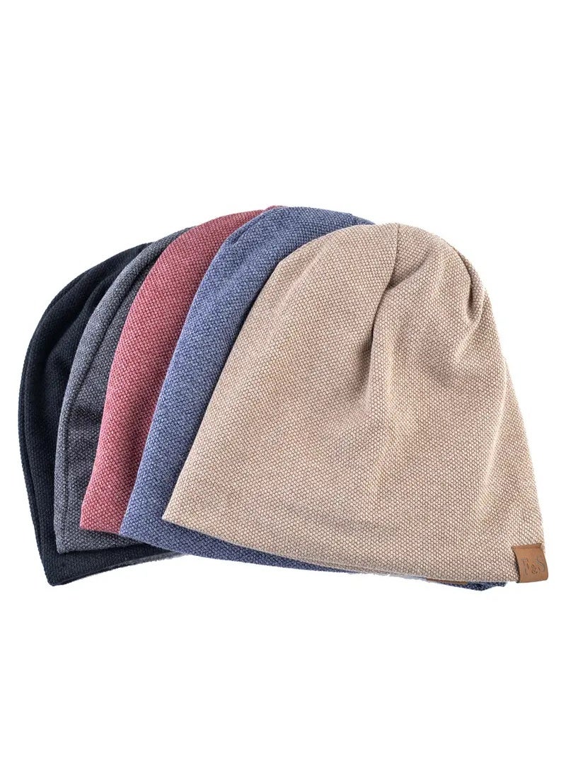 F&S 1pc Warm Beanie Hat For Men And Women, Knitted Winter Hats Slouch Beanie Hat For Men Women Summer Winter Long And Oversized Cap Stretchy Skull Cap Soft Spring Autumn Warm Daily Outdoor Cuffed Hats - Image 3