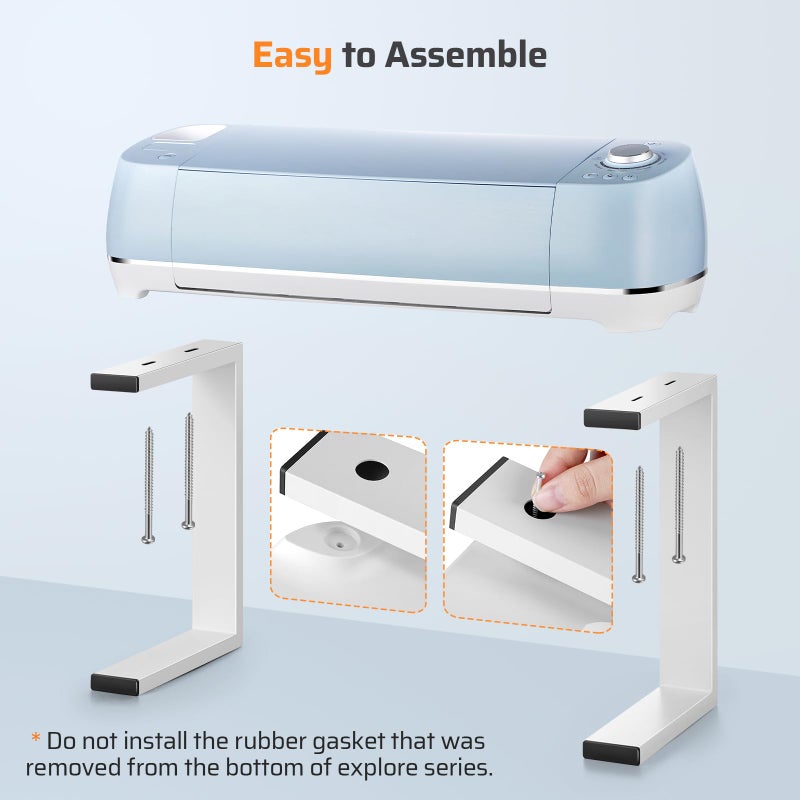 FEOXSHAL Stand Legs Compatible with Cricut Maker 4, 3, 1 and Cricut Explore Air 2,3 - Fully Open for Double Machine Running, Storage and Organization, Saving Craft Table Space - Image 5