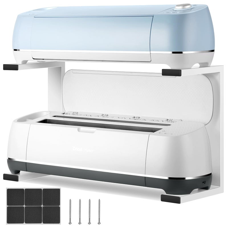 FEOXSHAL Stand Legs Compatible with Cricut Maker 4, 3, 1 and Cricut Explore Air 2,3 - Fully Open for Double Machine Running, Storage and Organization, Saving Craft Table Space - Image 1