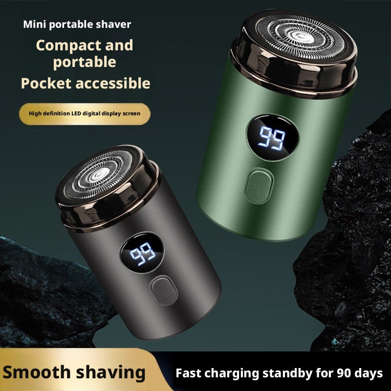 Electric Mini Shaver Rechargeable Waterproof Travel Portable Men's Razor - Image 1