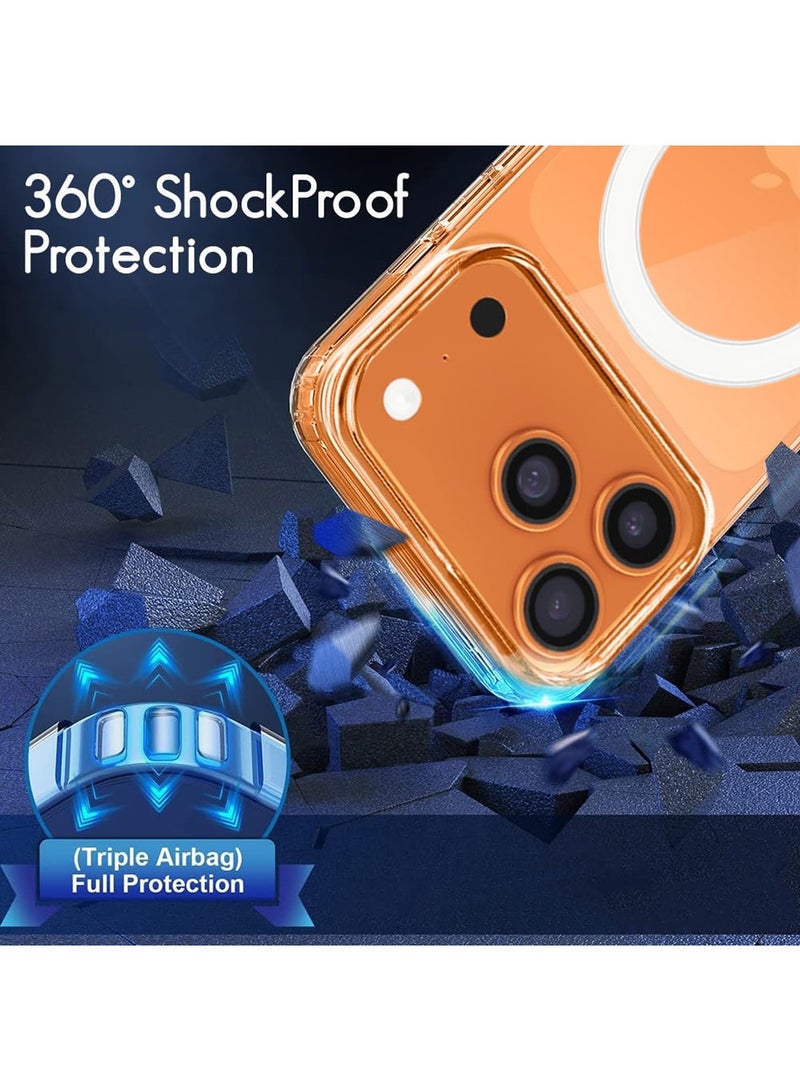 Techie iPhone 17 Pro Max Case with MagSafe – Slim, Anti-Yellowing Transparent Back Cover with Camera Lens Protection, Magnetic Holder Wireless Charging Compatible - Clear - Image 4