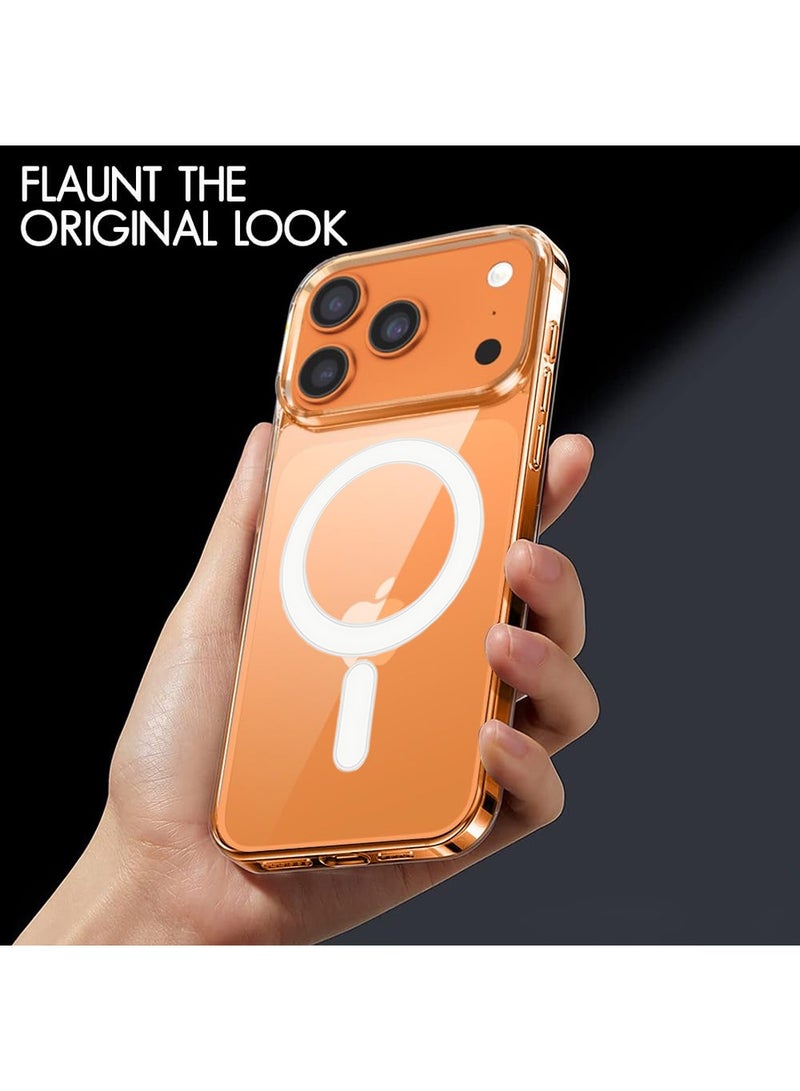 Techie iPhone 17 Pro Max Case with MagSafe – Slim, Anti-Yellowing Transparent Back Cover with Camera Lens Protection, Magnetic Holder Wireless Charging Compatible - Clear - Image 5