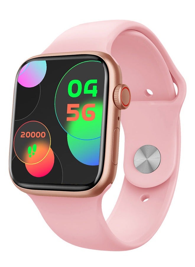 Smart Watch Bluetooth Fitness Tracker with Sleep Monitor Life Waterproof 2.15inch HD Color for Men Women Compatible iPhone IOS, Pink  - Image 1