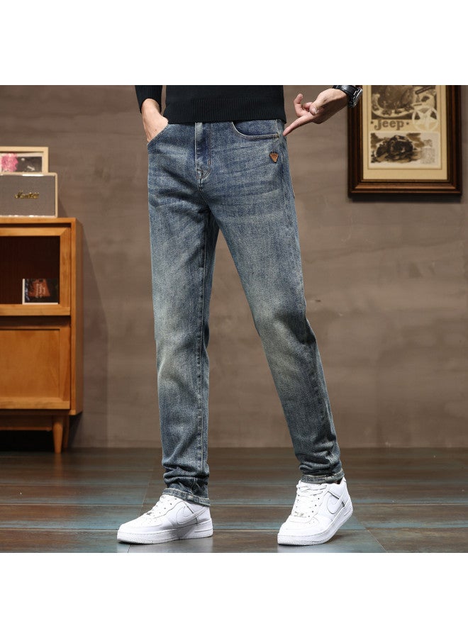 Jeep Men's Jeans 2025 Spring Collection Trendy Casual Straight Leg Pants Versatile Stretch Trousers For Men - Image 5