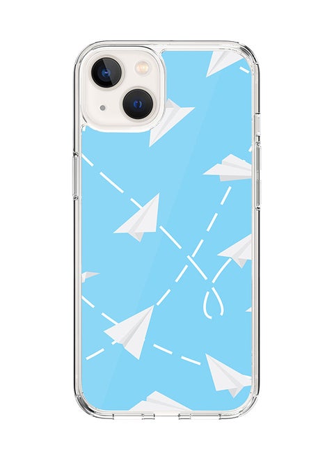 Classic Clear Case for Apple iPhone 15 Hybrid Soft Case Flexible Edges Anti Drop TPU PC Gel Thin Transparent Cover [ Designed for Apple iPhone 15 ] - Paper Planes