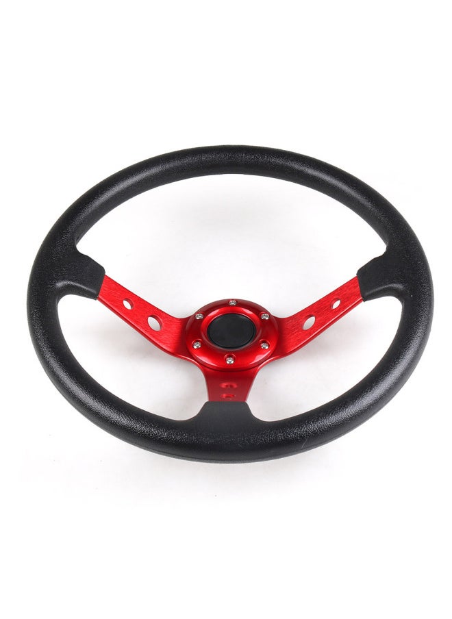 Applicable To Wuling Zhiguang Modified 14-inch Steering Wheel Personality Racing Car Skill Steering Wheel Base Universal Square-Product Color:Wuling Light 14-inch Steering Wheel Titanium Color