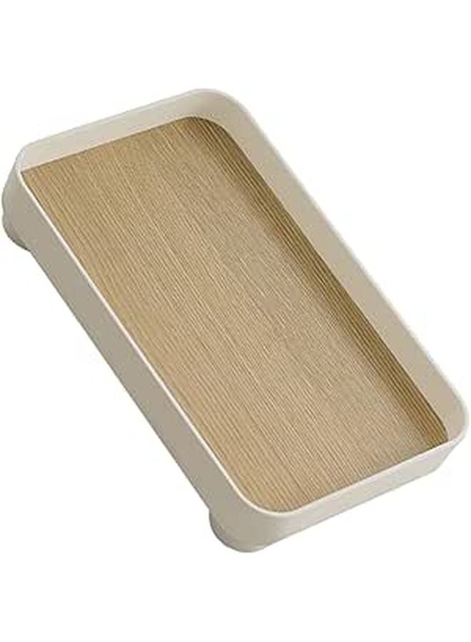 Square Wooden Jewelry Display Tray Vanity Organizer For Bathroom Decor And Desktop Storage - Image 1