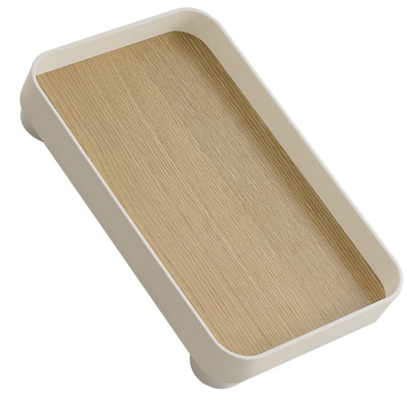 Square Wooden Jewelry Display Tray Vanity Organizer For Bathroom Decor And Desktop Storage - Image 2