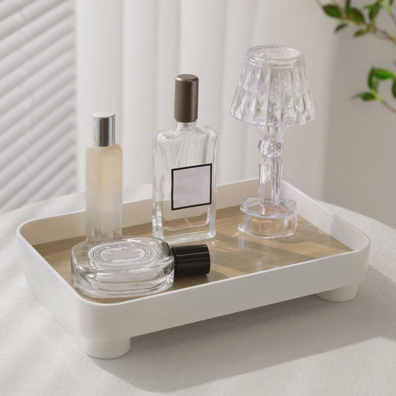 Square Wooden Jewelry Display Tray Vanity Organizer For Bathroom Decor And Desktop Storage - Image 5