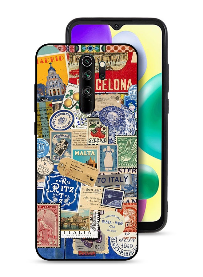Tolwak Xiaomi Redmi Note 8 Pro Protective Case Cover Stickers Of Different Cities - Image 1