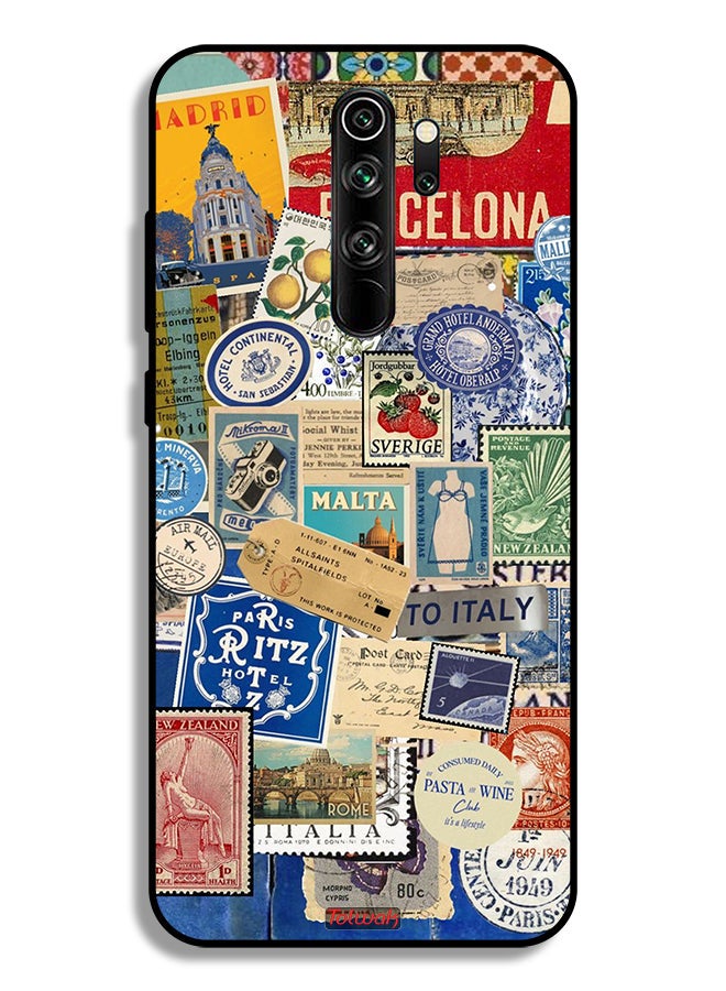 Tolwak Xiaomi Redmi Note 8 Pro Protective Case Cover Stickers Of Different Cities - Image 2
