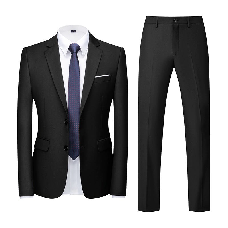 Men'S Suit Jacket Autumn New Korean Style Slim Single Suit Casual Top Stylish Trendy Small Suit Two-Piece Set - Image 4