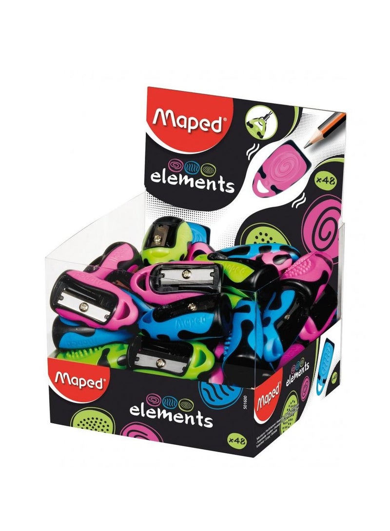 Maped 48-Piece Soft Grip One Hole Sharpener Multicolour - Image 1
