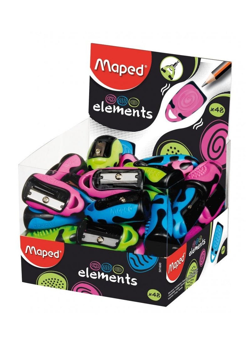 Maped 48-Piece Soft Grip One Hole Sharpener Multicolour - Image 2