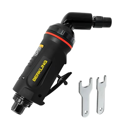 Berkling Tools BT 6323 1/4" 115 Degree Angle Air Die Grinder – Professional-Grade Heavy-Duty Pneumatic Grinder with Variable Speed Control for Precision Grinding, Polishing & Sanding - Image 1