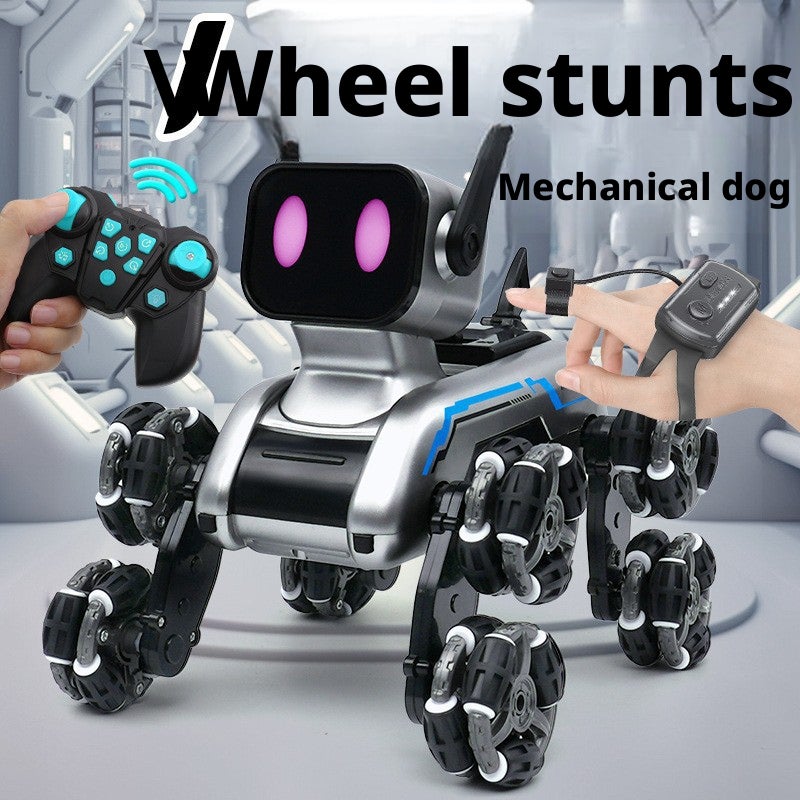 Smart Remote Control Robot Dog with Gesture Sensing 8-Wheel Drift Stunt Toy - Image 1