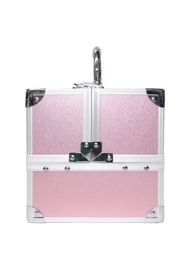 Generic - Makeup Train Case Travel Makeup Trolley Rolling Cosmetic Case Travel Makeup Case Makeup Box Organizer Hairstylist Makeup Carrying Case Metal Hand Luggage - Image 1
