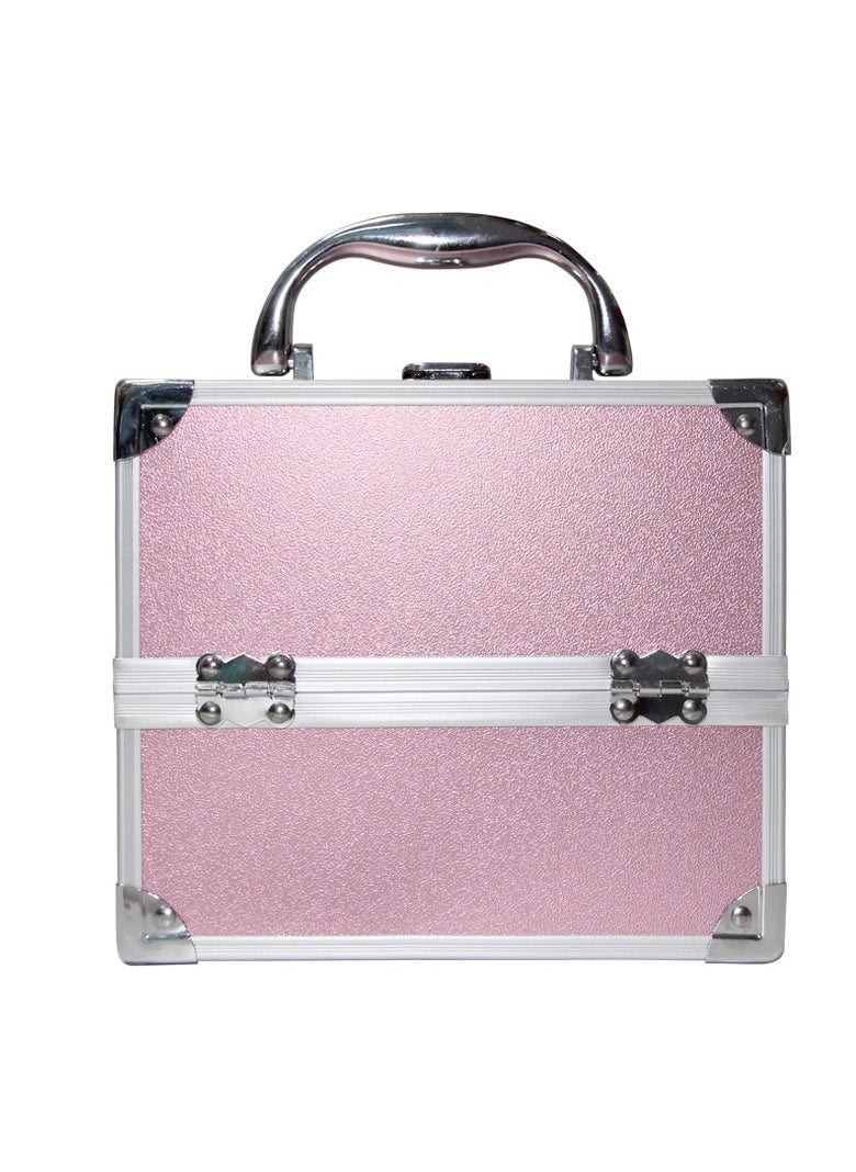 Generic - Makeup Train Case Travel Makeup Trolley Rolling Cosmetic Case Travel Makeup Case Makeup Box Organizer Hairstylist Makeup Carrying Case Metal Hand Luggage - Image 1