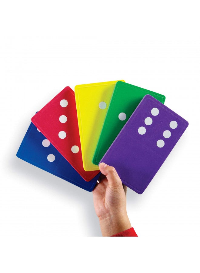 Learning Resources Learning Resources Jumbo Foam Dominoes, Jumbo Learning Dominoes, Foam Dominoes, Domino Games for Kids, Ages 5+ - Image 3