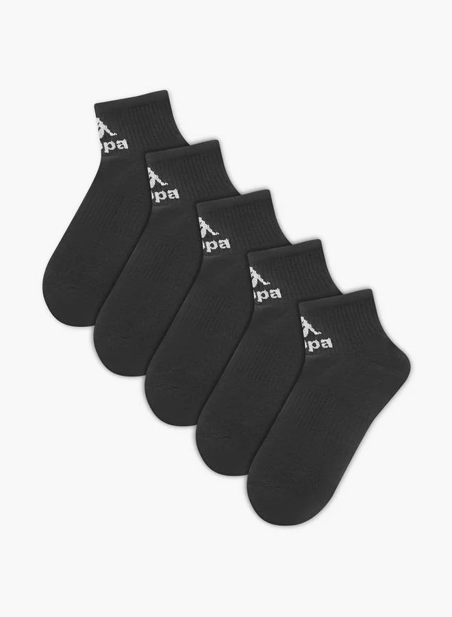 Set of 5 - Kappa Logo Detail Ankle Length Socks with Antibacterial Protection