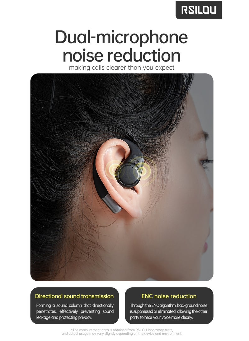 OW05U OWS wireless Bluetooth Earbuds, fast charging, longer battery life, fully open, without blocking the ears, comfortable for long-term wearing, dual modes, switch freely