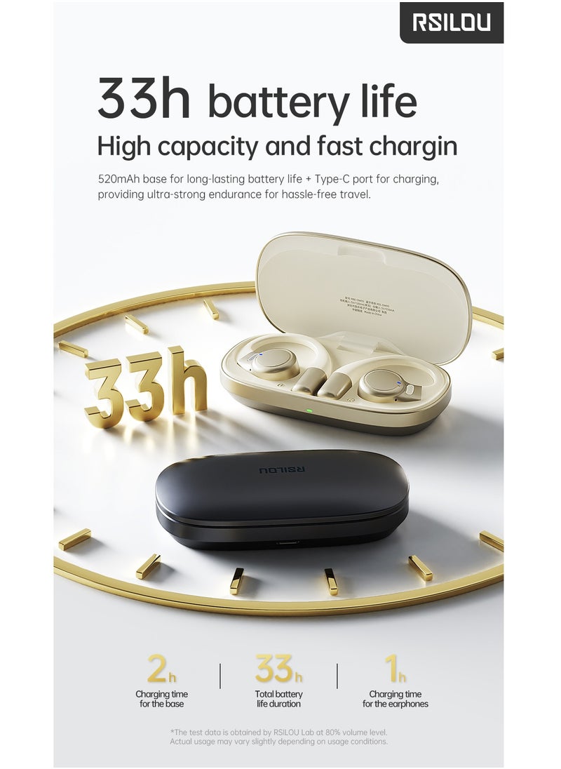 OW05U OWS wireless Bluetooth Earbuds, fast charging, longer battery life, fully open, without blocking the ears, comfortable for long-term wearing, dual modes, switch freely