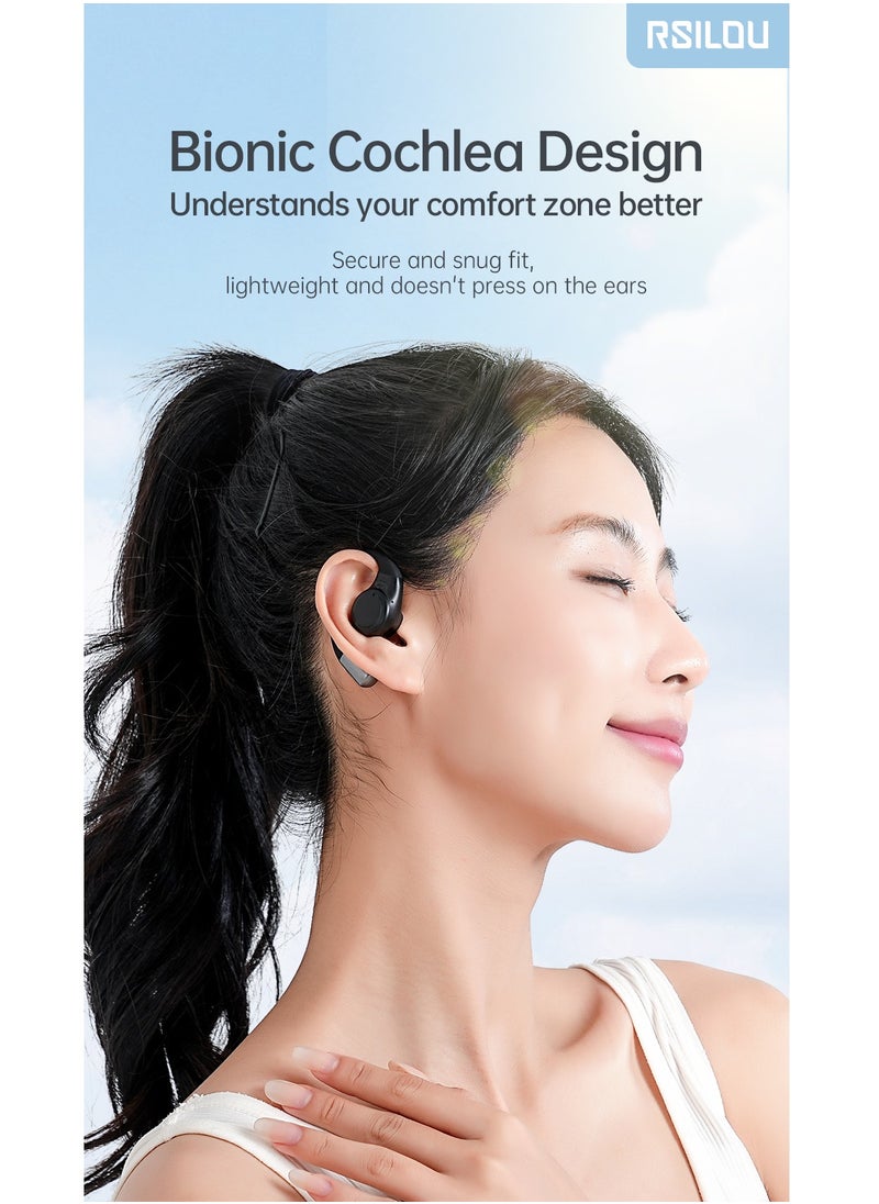 OW05U OWS wireless Bluetooth Earbuds, fast charging, longer battery life, fully open, without blocking the ears, comfortable for long-term wearing, dual modes, switch freely