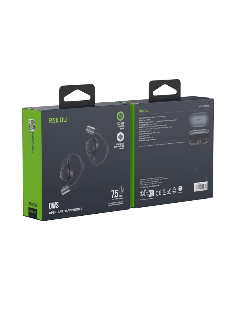 OW05U OWS wireless Bluetooth Earbuds, fast charging, longer battery life, fully open, without blocking the ears, comfortable for long-term wearing, dual modes, switch freely