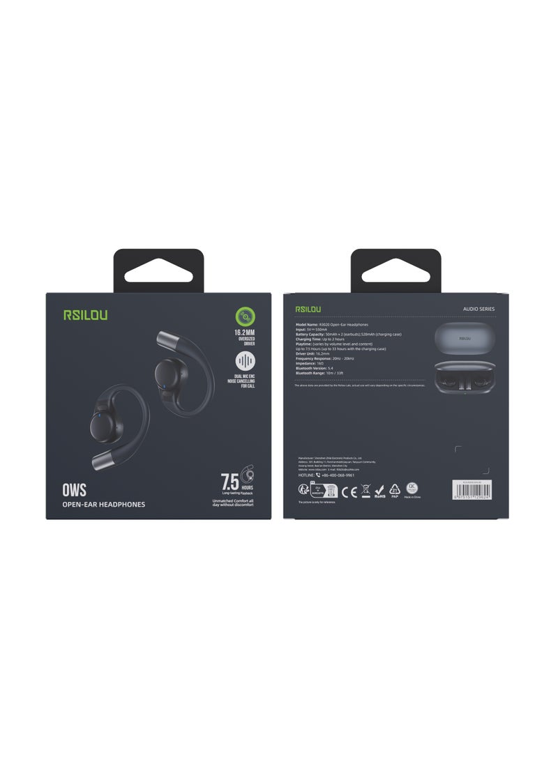OW05U OWS wireless Bluetooth Earbuds, fast charging, longer battery life, fully open, without blocking the ears, comfortable for long-term wearing, dual modes, switch freely