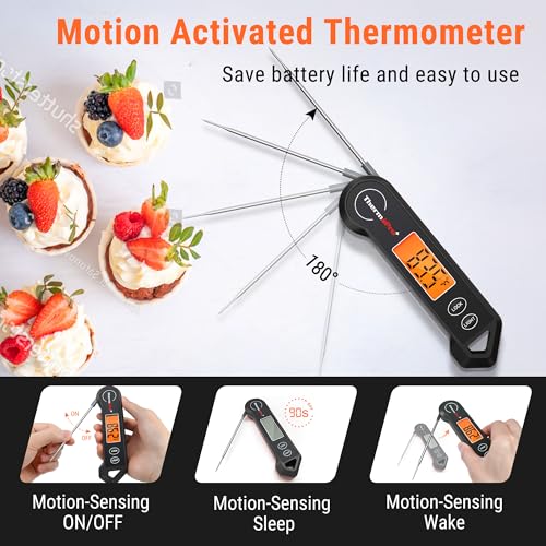 ThermoPro TP19H Waterproof Digital Meat Thermometer for Grilling with Ambidextrous Backlit and Motion Sensing Kitchen Cooking Food Thermometer for BBQ Grill Smoker Oil Fry Candy Thermometer - Image 5