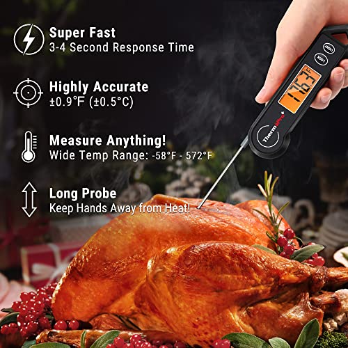 ThermoPro TP19H Waterproof Digital Meat Thermometer for Grilling with Ambidextrous Backlit and Motion Sensing Kitchen Cooking Food Thermometer for BBQ Grill Smoker Oil Fry Candy Thermometer - Image 2