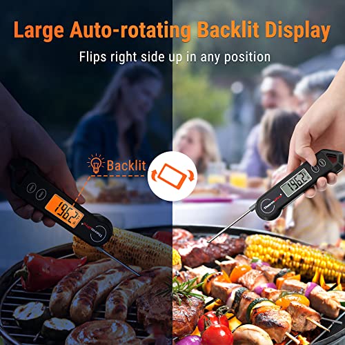ThermoPro TP19H Waterproof Digital Meat Thermometer for Grilling with Ambidextrous Backlit and Motion Sensing Kitchen Cooking Food Thermometer for BBQ Grill Smoker Oil Fry Candy Thermometer - Image 3