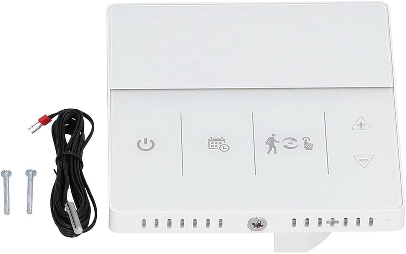 Smart Thermostat Weekly Programmable 16A Electric Heater Control 90 240V White Voice Switch - Image 1