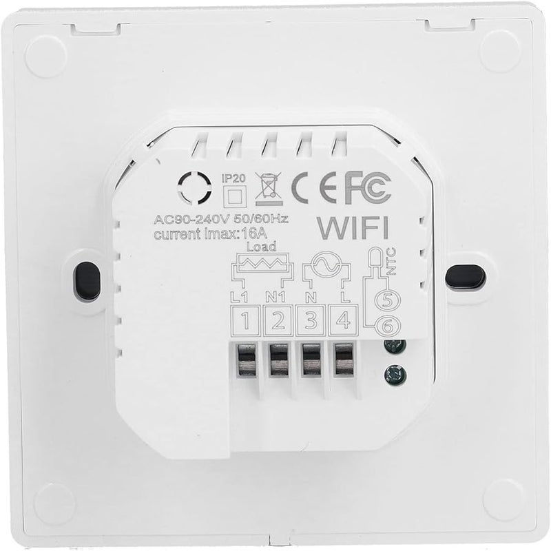 Smart Thermostat Weekly Programmable 16A Electric Heater Control 90 240V White Voice Switch - Image 4
