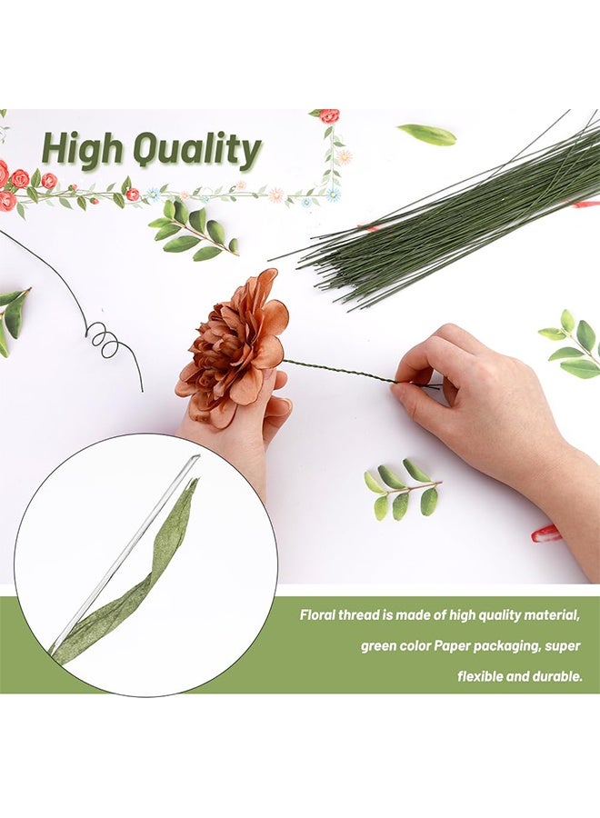 20 Gauge White 100 PCS Floral Stem Wire Flower Arrangements and DIY Crafts, Floral Wire for Florist Flower Arrangement 15 Inches - Image 5
