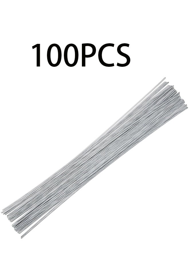 20 Gauge White 100 PCS Floral Stem Wire Flower Arrangements and DIY Crafts, Floral Wire for Florist Flower Arrangement 15 Inches - Image 1