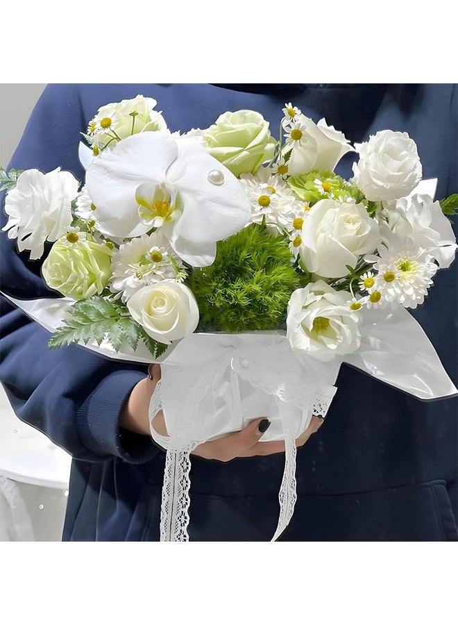 20 Gauge White 100 PCS Floral Stem Wire Flower Arrangements and DIY Crafts, Floral Wire for Florist Flower Arrangement 15 Inches - Image 4