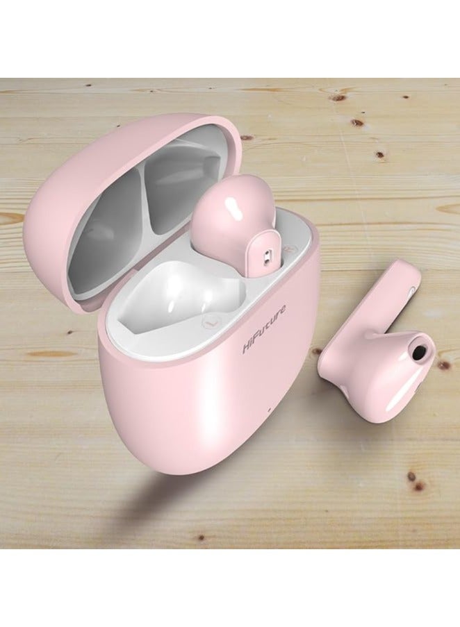 HiFuture Hifuture Colorbuds 2 Wireless 5.3 Headphones, Sports Earbuds with 15 Hours of Playtime, IPX5 Waterproof, Smart Touch Gym Earphones for Jogging and Running, Compatible with Android and iOS (Pink)  - Image 2