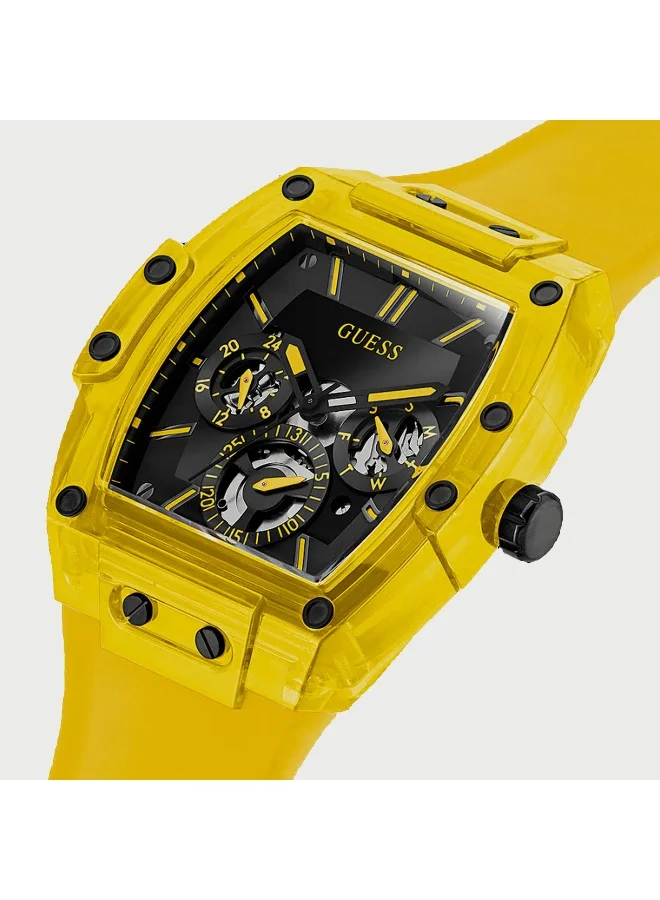 جس Yellow Chronograph Watch for Men