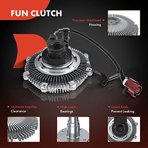 A-Premium Engine Cooling Fan Clutch Compatible with Ford F-150 Expedition & Lincoln Mark LT Navigator 2007 2008 V8 4.6L 5.4L, Replace# 46056, 11146056, 922120, 622005 - Image 3