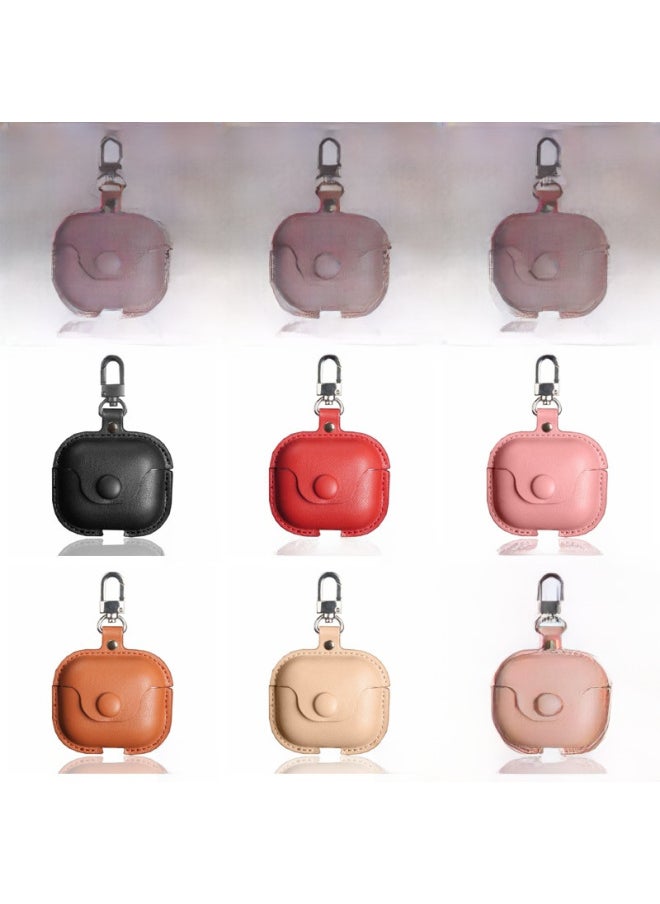 Generic - For Apple Headphone Case Airpods4 Pro23 Headphone Protection Leather Case Headphone Case With Hook Manufacturer-Color:Sheep Pattern Khaki-Applicable Model:Car Line Airpods 3 - Image 1