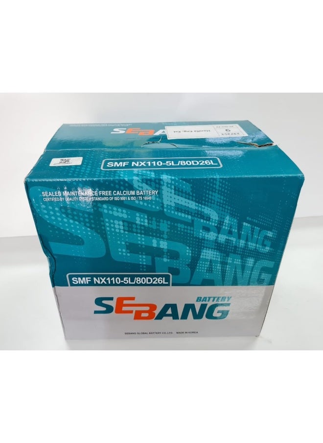 HTE H.T.E  Sebang Car Batteries Korea (85D26L / 80D26L / Ns70L / Nx110L / 12V 70Ah)  - Image 1