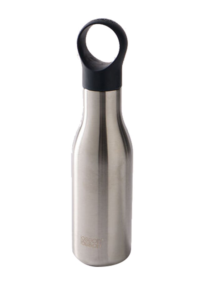 Joseph Joseph - Joseph Joseph Loop water bottle 500ml,brushed/Anthracite - Image 1